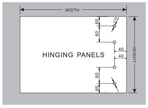 Classic Series Hinges Cut-out Panels
