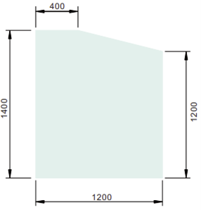 Retaining Wall Glass Panels: 5KM1400R