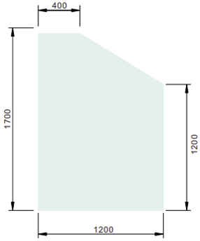 Retaining Wall Glass Panels: 5KM1700R