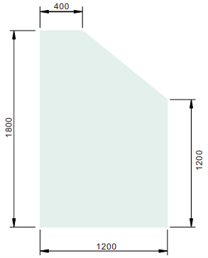 Retaining Wall Glass Panels: 5KM1800R