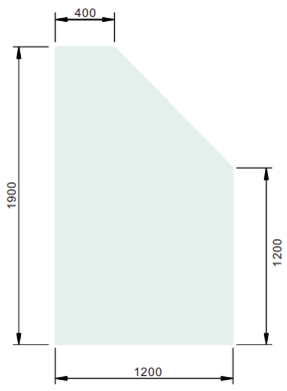 Retaining Wall Glass Panels: 5KM1900R